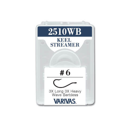 Varivas 2510WB Keel Streamer Wave Barbless Hooks (25 Pack)