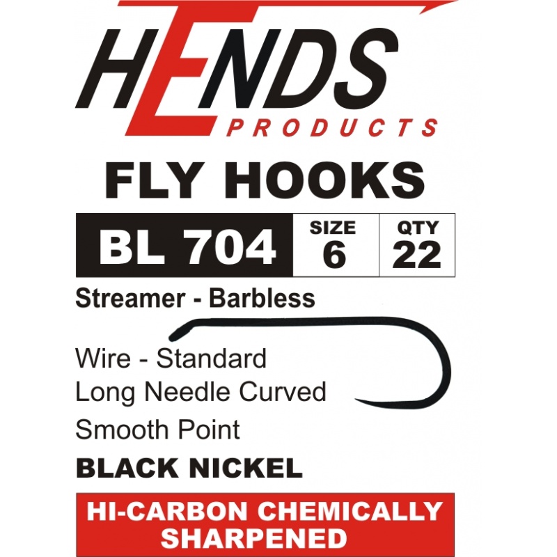 Hends BL 704 Barbless Streamer Hooks - Competitive Angler