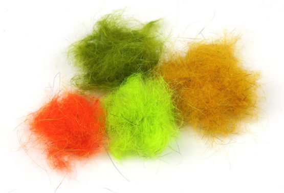 Various colors of Hareline Squirrel Hair Dubbing
