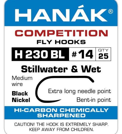 Hanak H 230 BL Stillwater & Wet Fly Hook - Competitive Angler