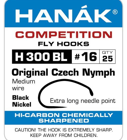 Hanak H 300 BL Original Czech Nymph Hook - Competitive Angler