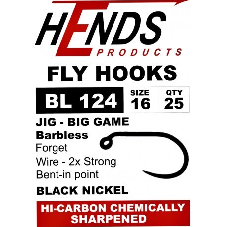 Hends BL 124 Barbless Jig Hooks - Competitive Angler