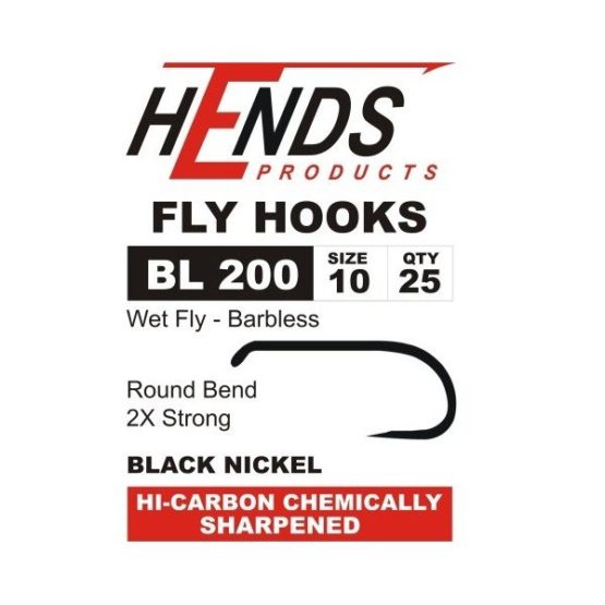 Hends BL 200 Barbless Wet Fly Hooks - Competitive Angler