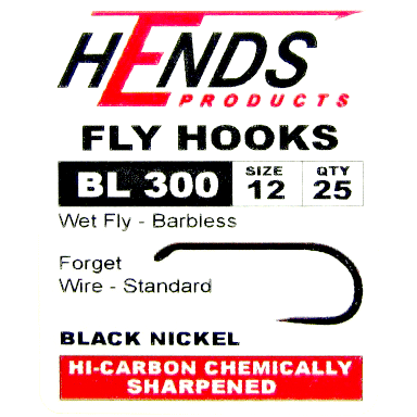 Hends BL 300 Barbless Wet Fly Hooks - Competitive Angler